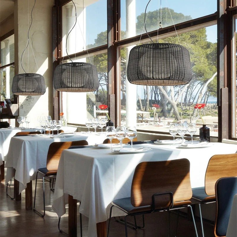 Japandi Tapered Glass Pendant Light – Feor