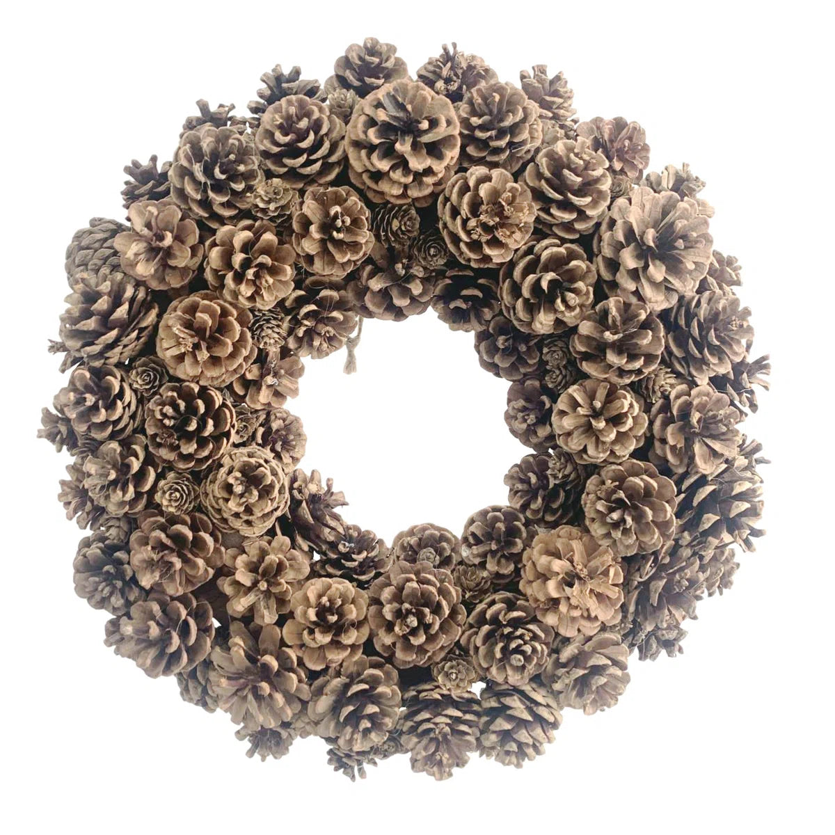 18 inch handmade pine cone wreath