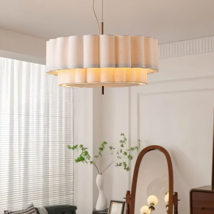 Japandi Wavy Glass Pendant Light – Hetis