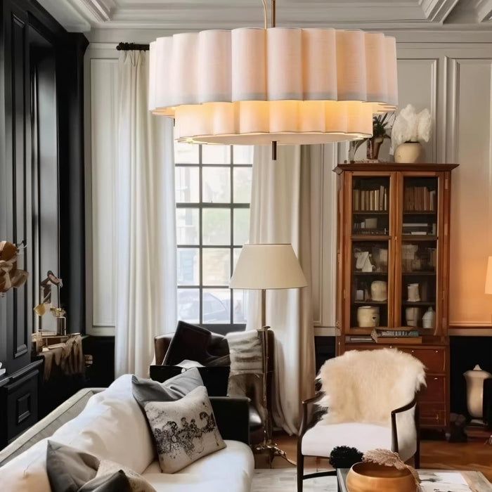 Japandi Wavy Glass Pendant Light – Hetis