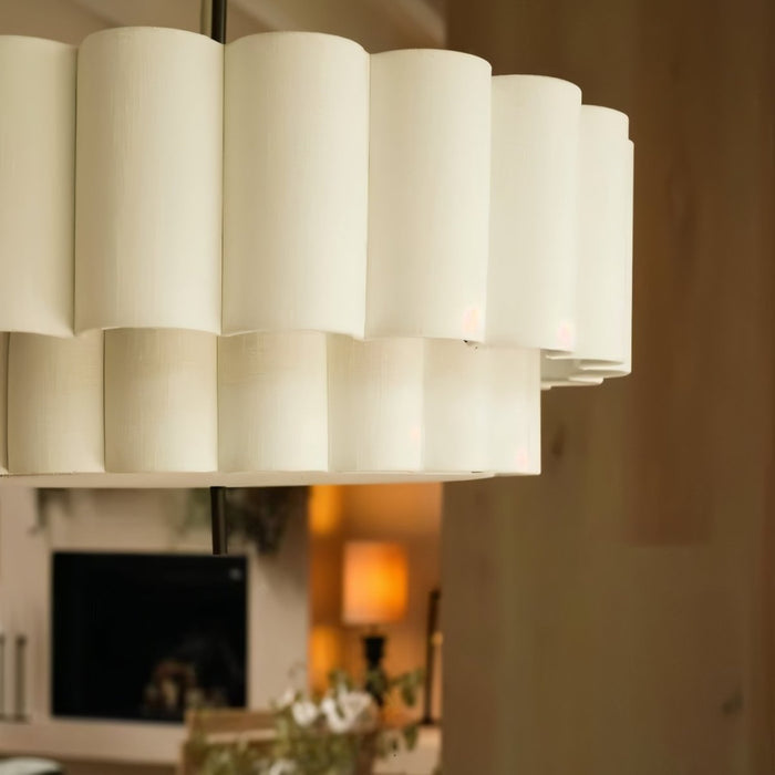 Japandi Wavy Glass Pendant Light – Hetis