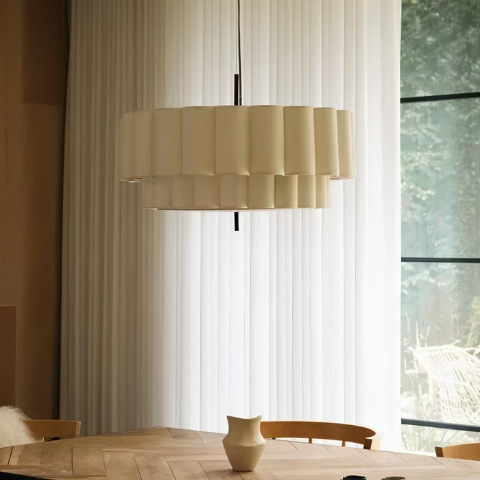 Japandi Wavy Glass Pendant Light – Hetis