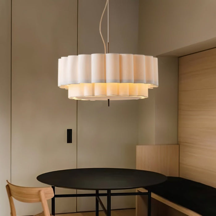 Japandi Wavy Glass Pendant Light – Hetis