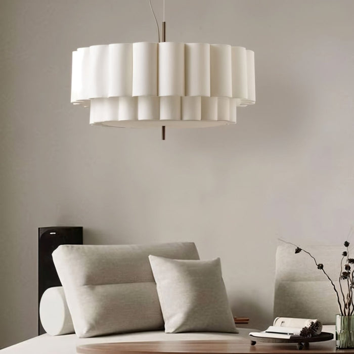 Japandi Wavy Glass Pendant Light – Hetis