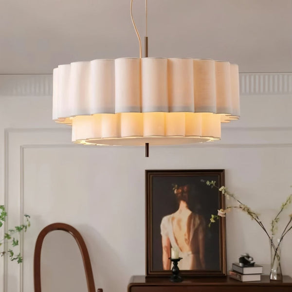 Japandi Wavy Glass Pendant Light – Hetis