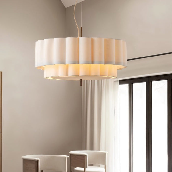 Japandi Wavy Glass Pendant Light – Hetis
