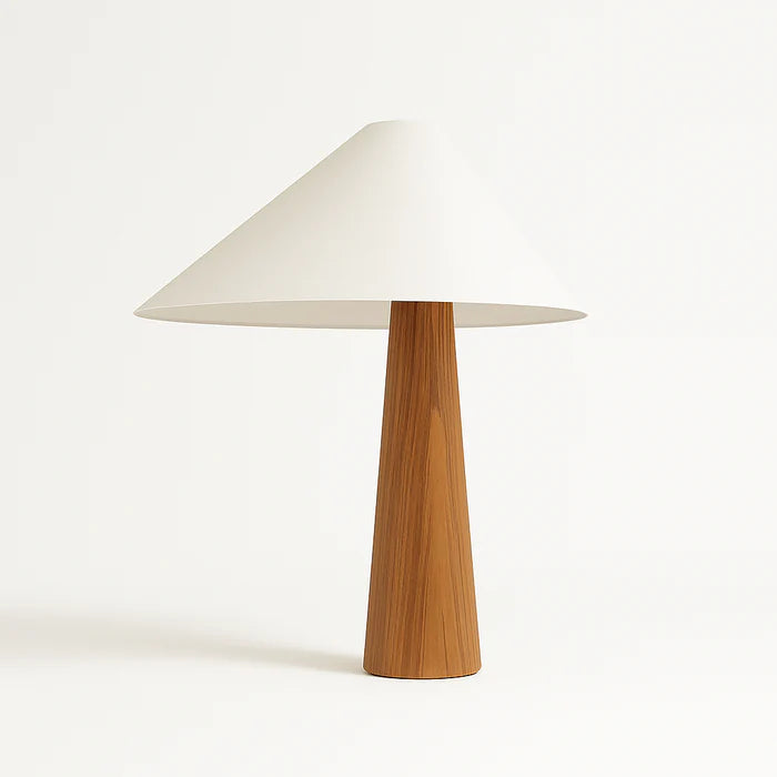 Japandi Solid Wood Table Lamp With Clean Lines – Holza