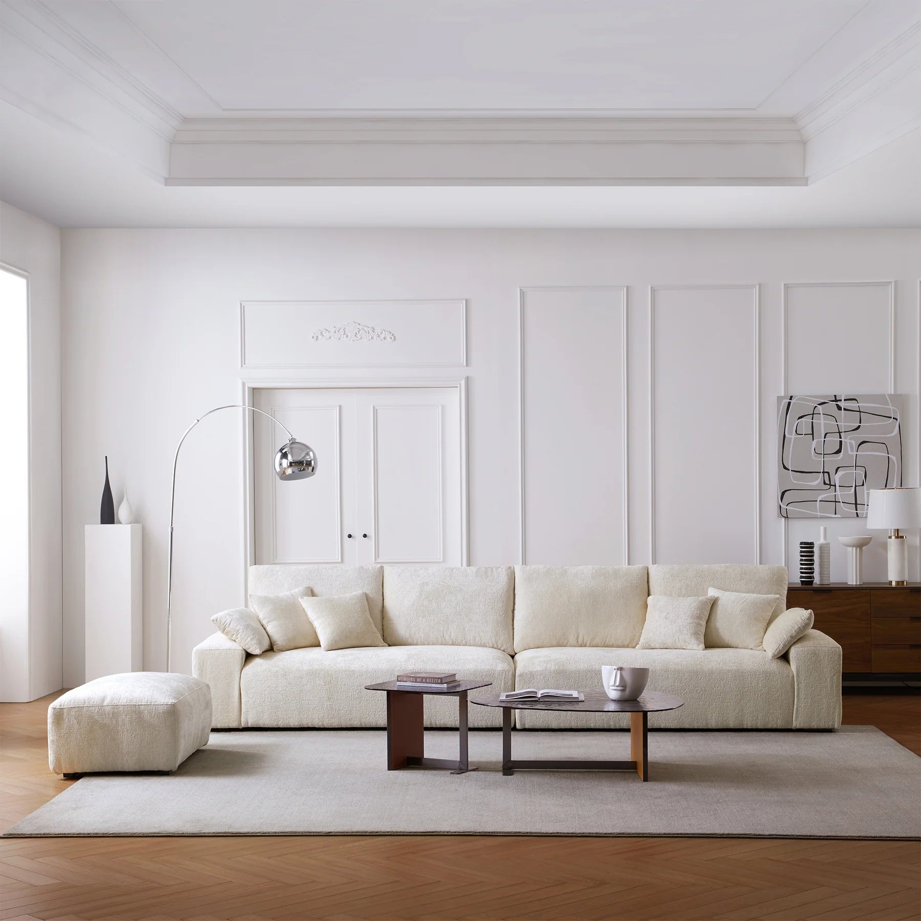 Japandi Beige Sofa