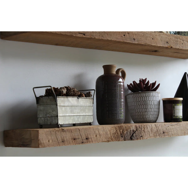 Japandi Reclaimed Wood Floating Shelves, Set of 2 - Joao