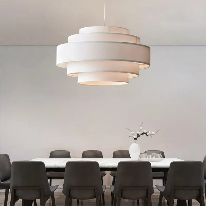 Japandi Stacked Ceramic Pendant Light – Laban