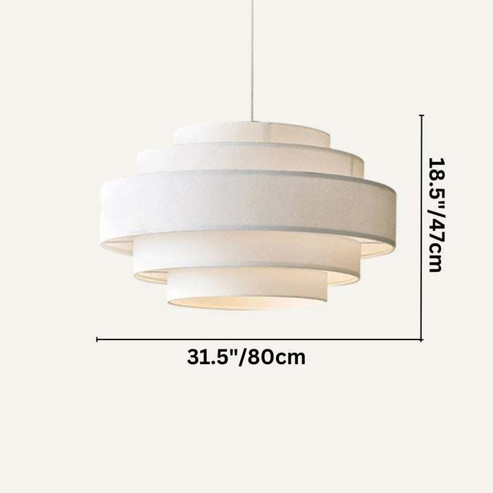 Japandi Stacked Ceramic Pendant Light – Laban