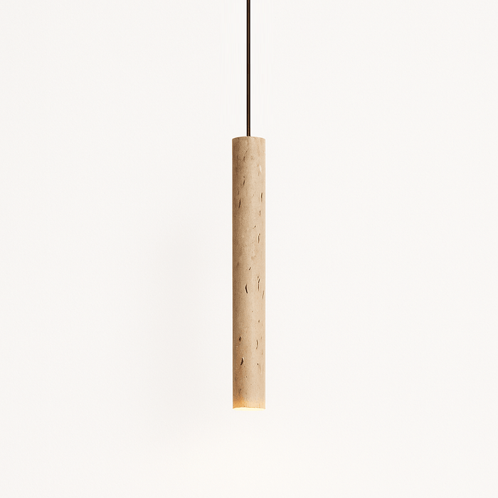 Japandi Sculpted Wood Pendant Light – Marus