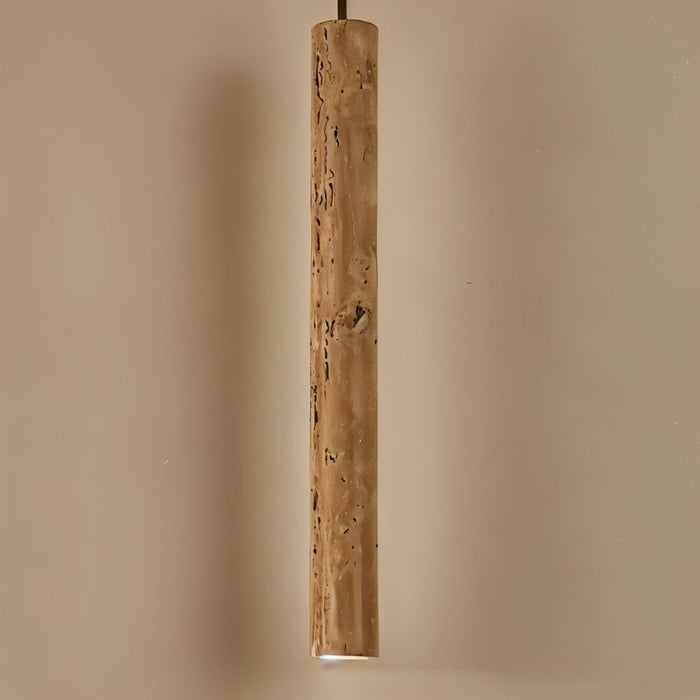 Japandi Sculpted Wood Pendant Light – Marus