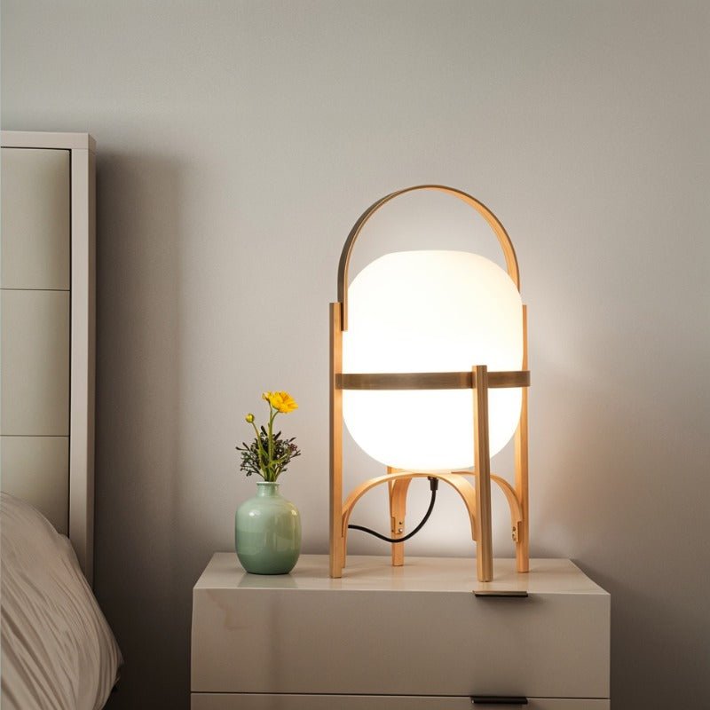 Japandi Dome-Shaped Ceramic Table Lamp – Mitsu