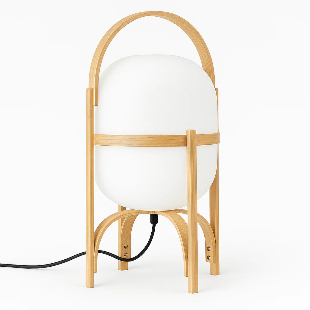 Japandi Dome-Shaped Ceramic Table Lamp – Mitsu