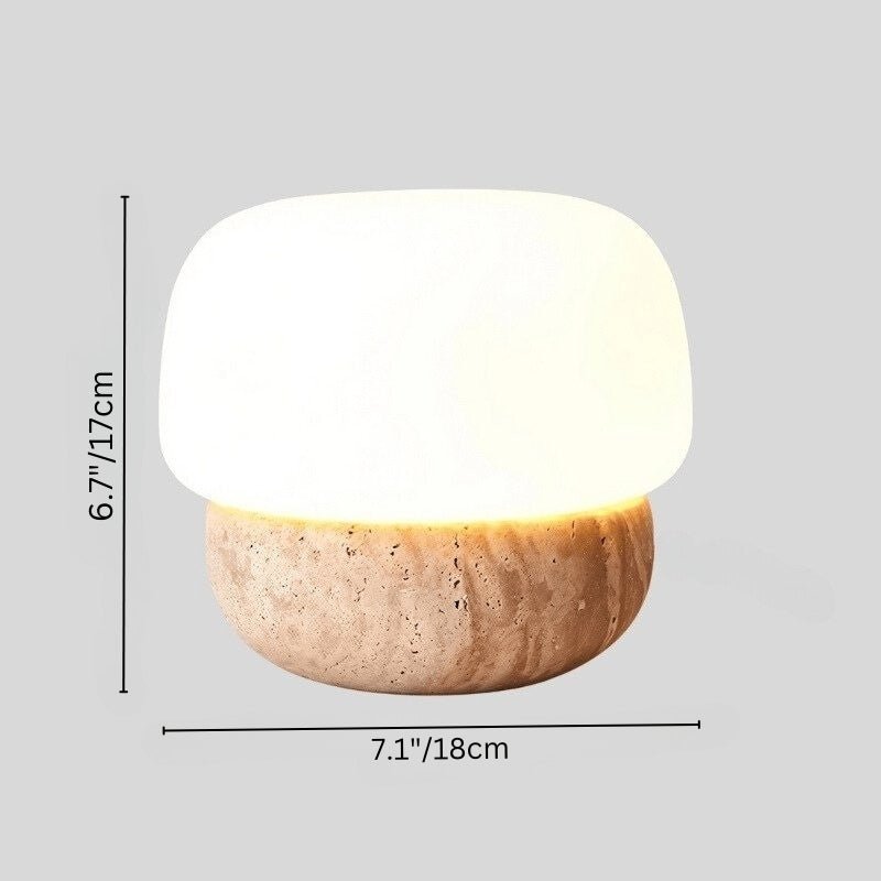 Japandi Compact Table Lamp With Matte Finish – Nira