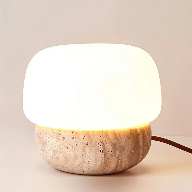 Japandi Compact Table Lamp With Matte Finish – Nira
