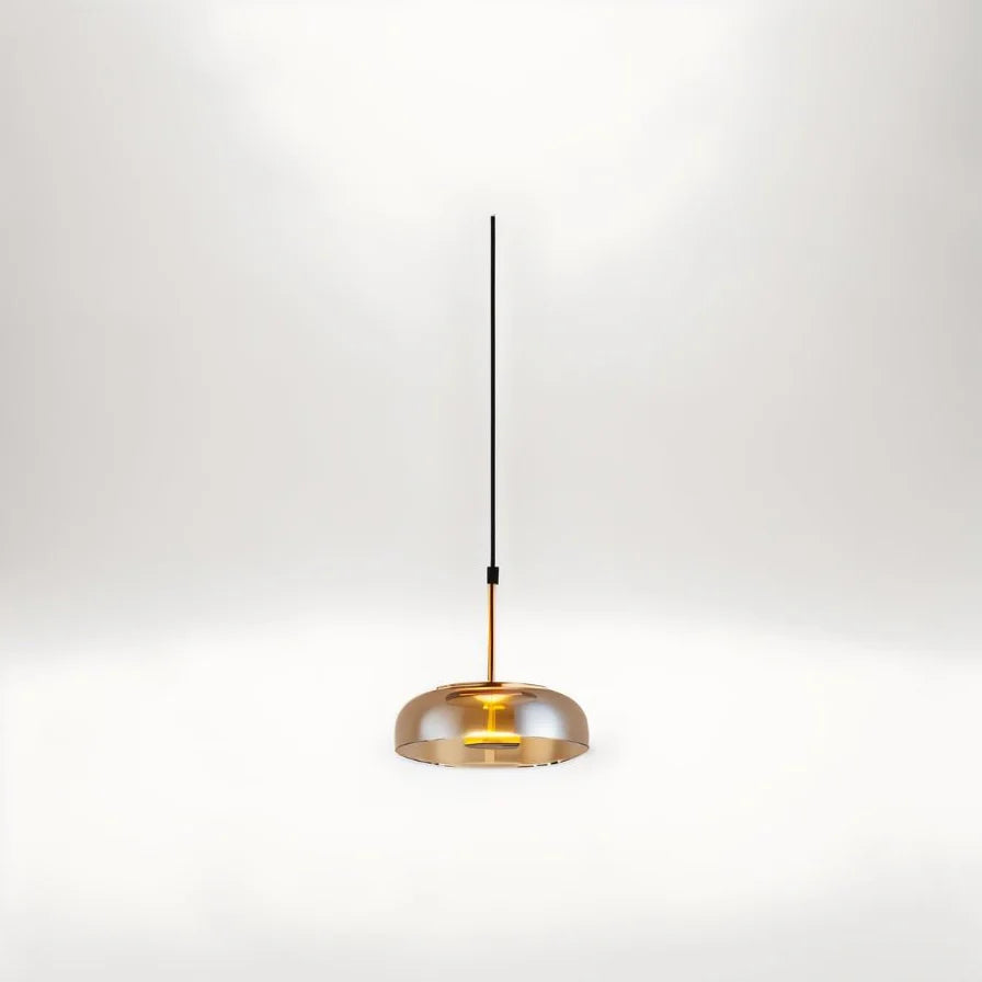 Japandi Linear Brass Chandelier – Nordlite