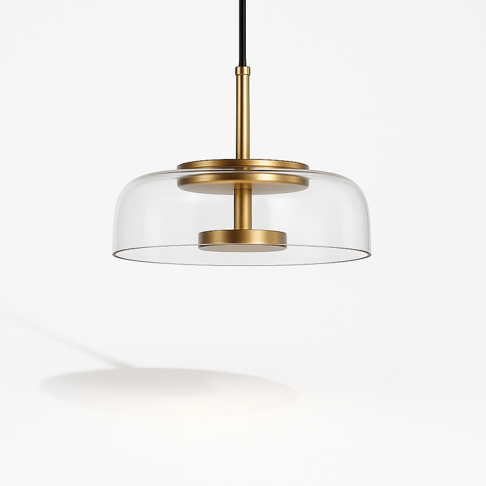 Japandi Linear Brass Chandelier – Nordlite