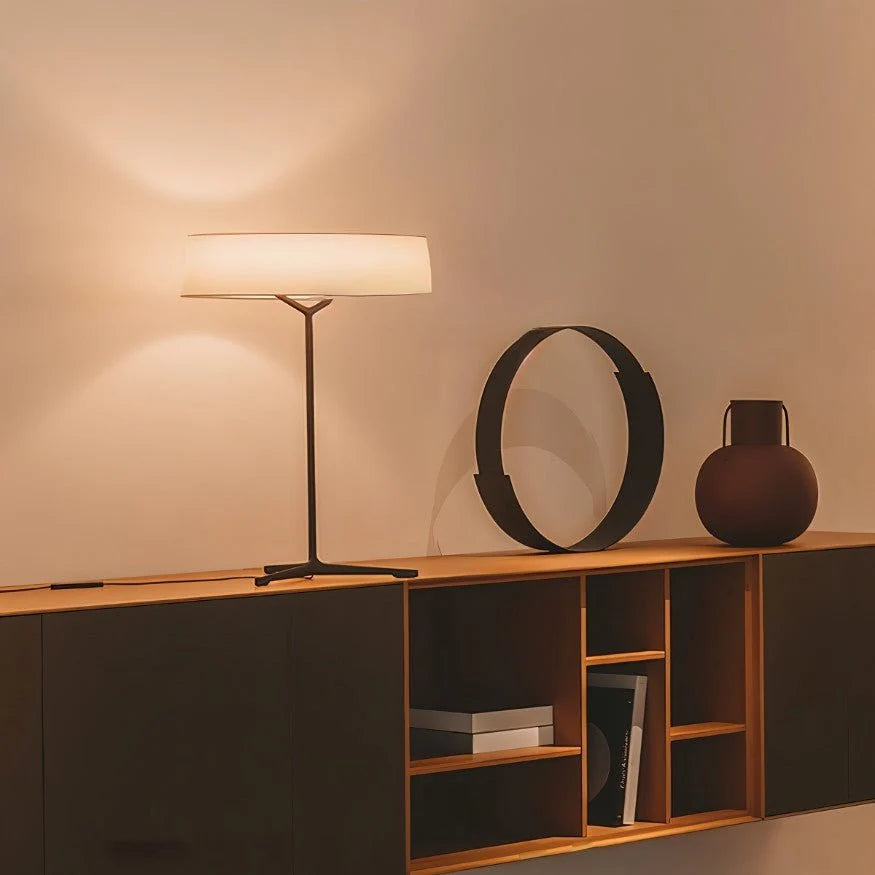 Japandi Opaline Glass Table Lamp With Brass Base – Odeon