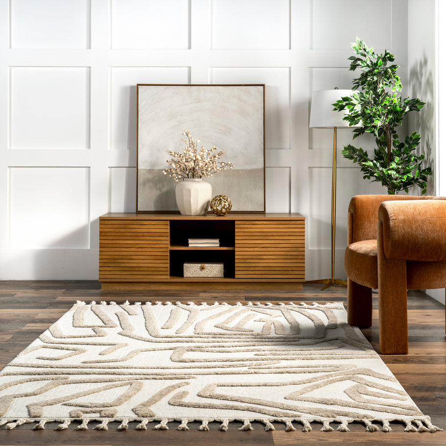 Japandi Abstract Art Rug