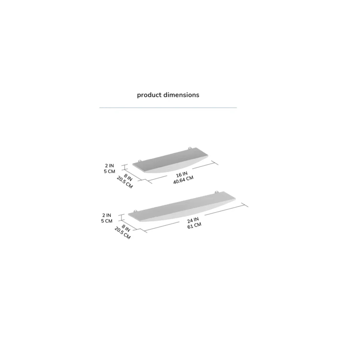 Oiva shelf dimensions