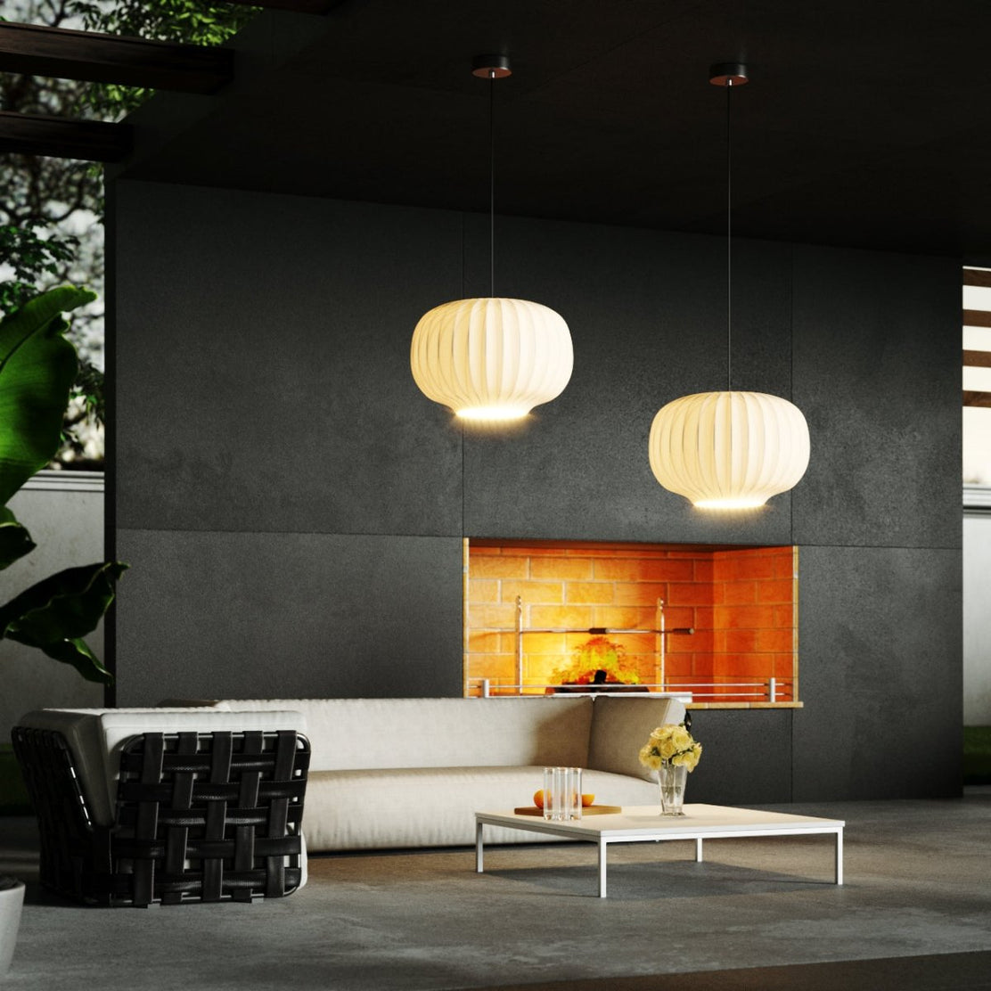 Japandi Sculptural Pendant Light – Patinka