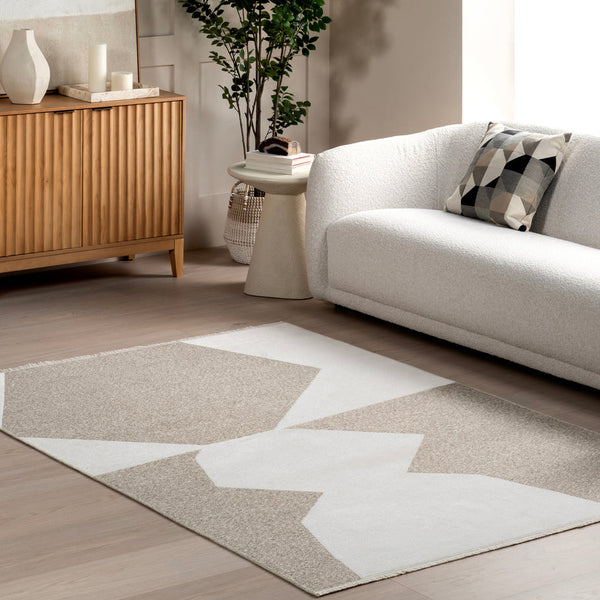 Japandi Geometric Reversible Rug