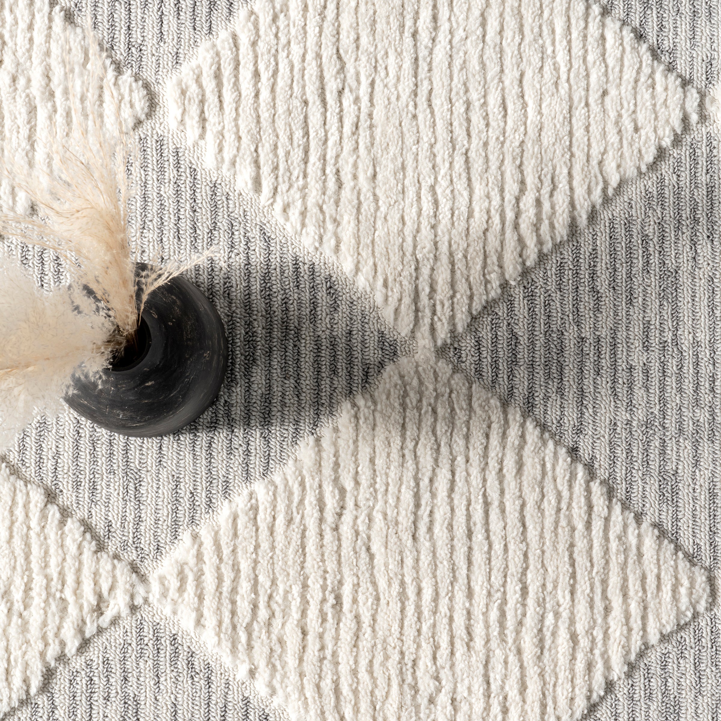 Japandi White & Grey Rug