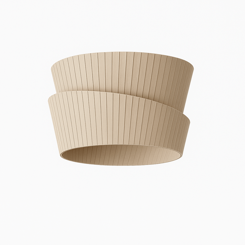 Japandi Organic Wood Ceiling Light – Rawa