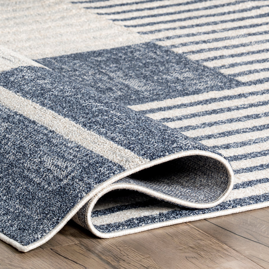 Japandi Modern Striped Rug