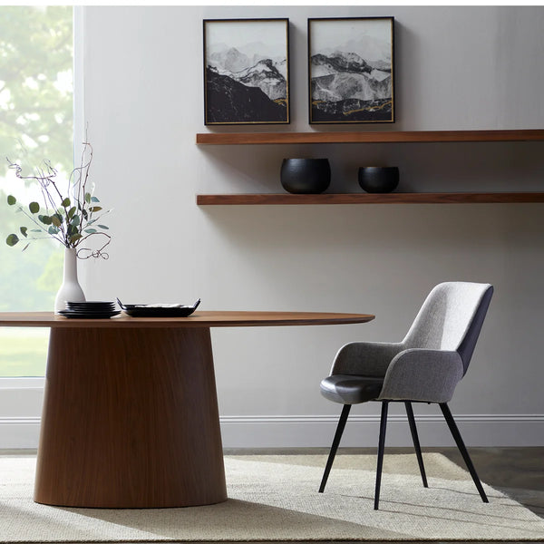 Japandi Long Walnut Floating Shelf - Sherice