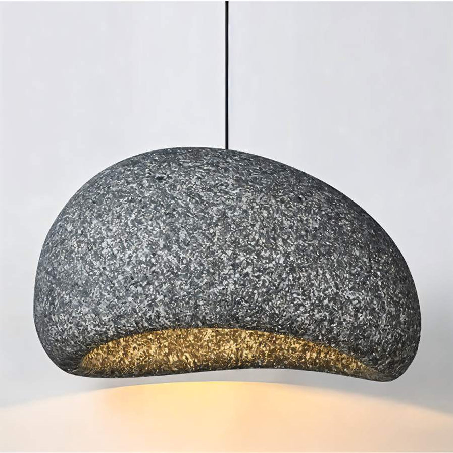 Japandi Textured Beige Pendant Light – Shibui Sand
