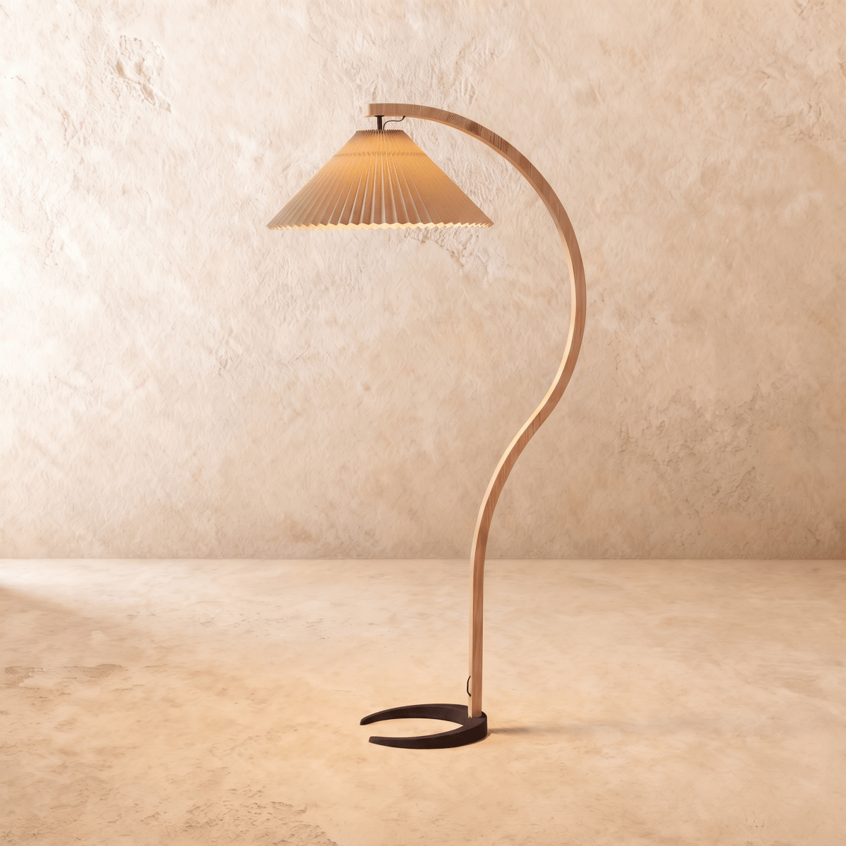 Japandi Beech Wood Floor Lamp - Skiastro – view 4