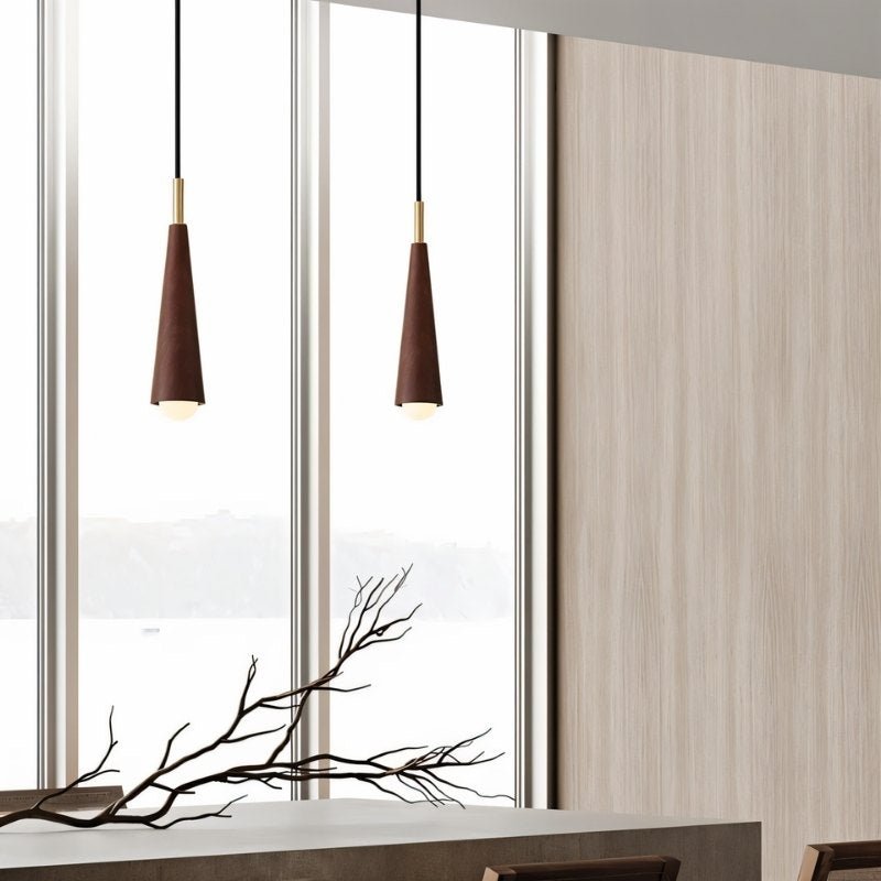 Japandi Elegant Glass Pendant Light – Svelora