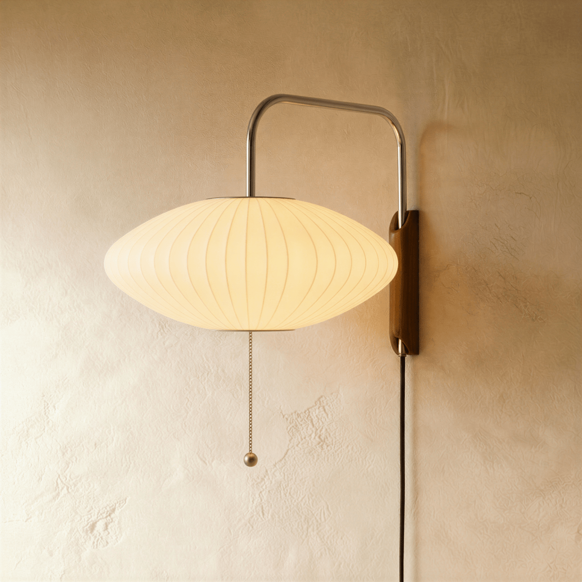 Japandi Fabric Shade Wall Lamp - Telan – view 2