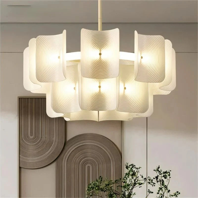 Japandi Industrial Metal Chandelier – Tiran