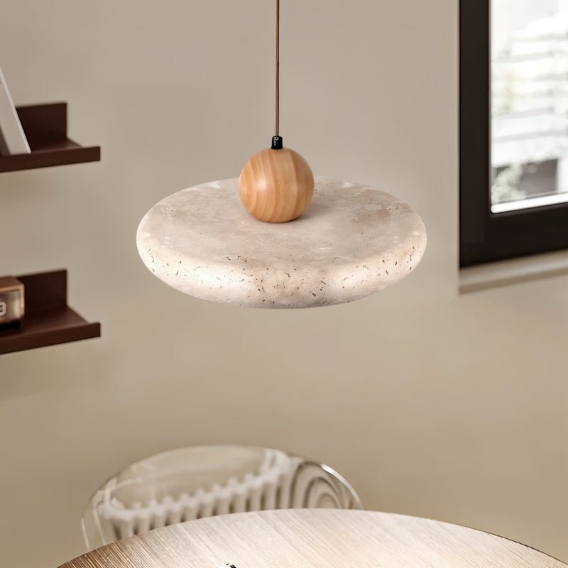Japandi Round Minimalist Pendant Light – Tuvra