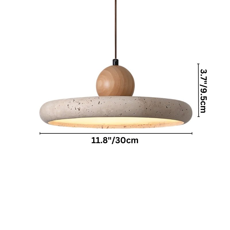 Japandi Round Minimalist Pendant Light – Tuvra