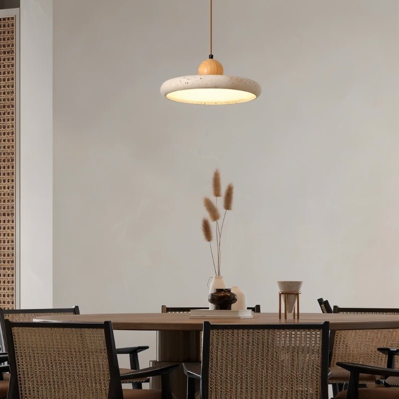 Japandi Round Minimalist Pendant Light – Tuvra
