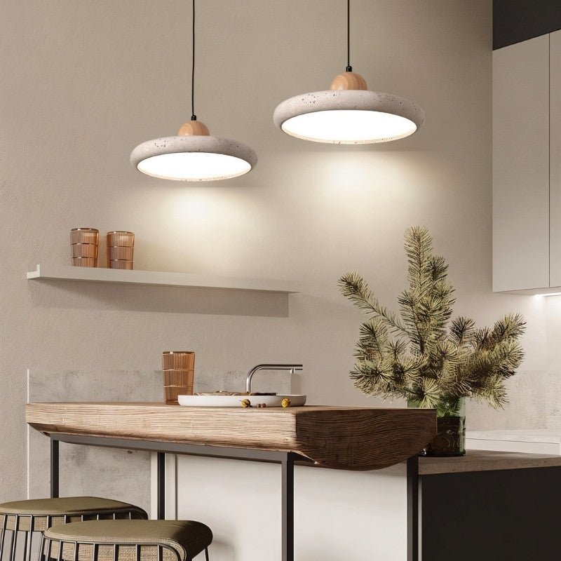 Japandi Round Minimalist Pendant Light – Tuvra