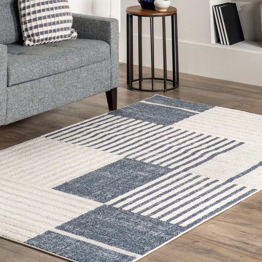 Japandi Modern Striped Rug