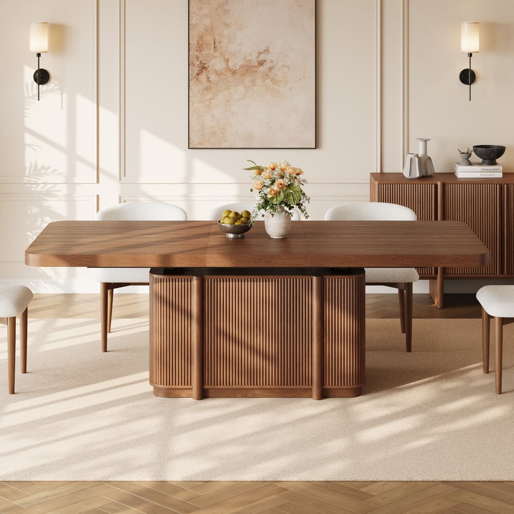 Japandi Wood Table for 8 (Extendable) – view 4