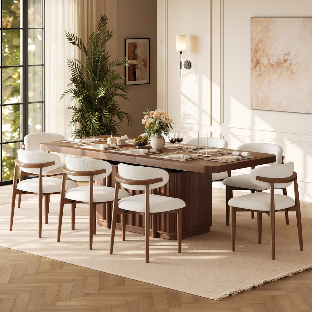 Japandi Wood Table for 8 (Extendable) – view 2