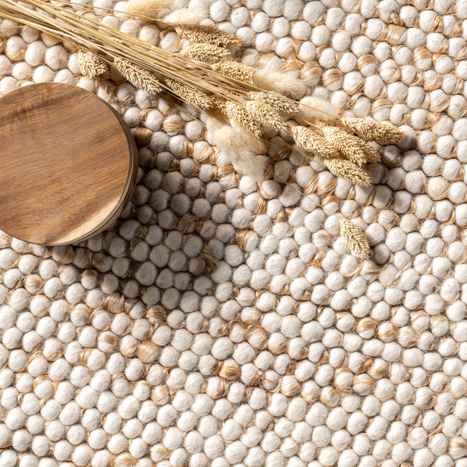 Japandi Popcorn Textured Rug