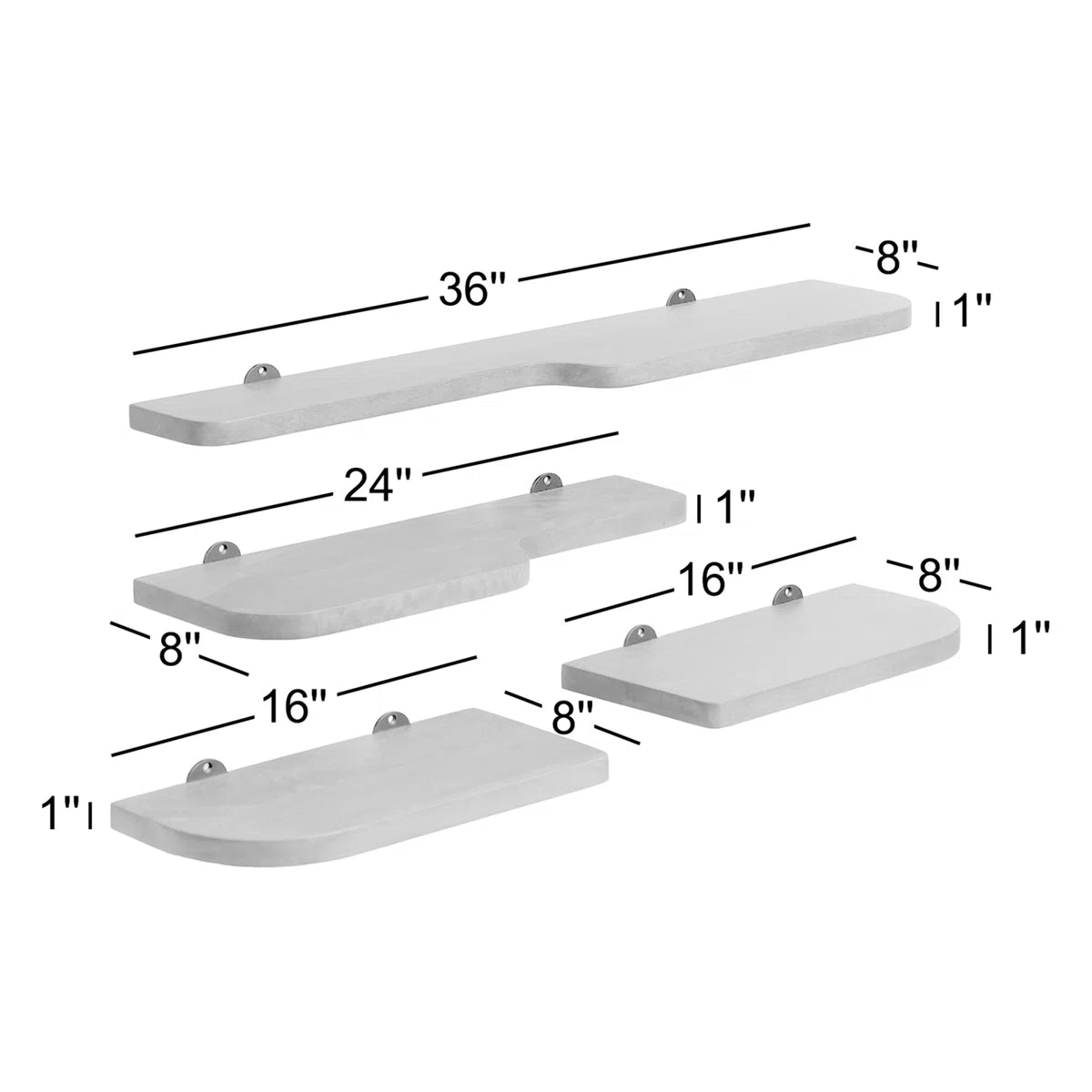 Valetta shelf dimensions