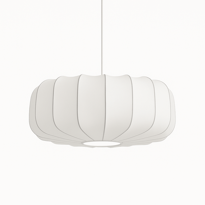 Japandi Textured Glass Pendant Light – Valma
