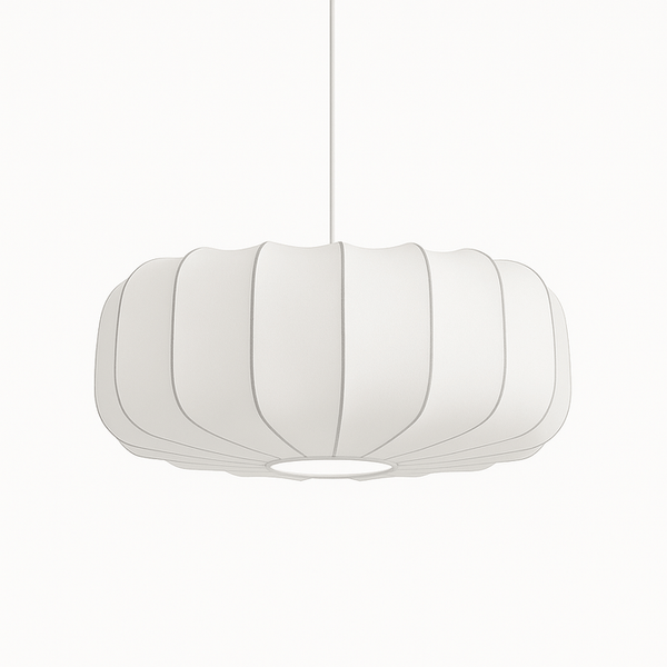Japandi Textured Glass Pendant Light – Valma