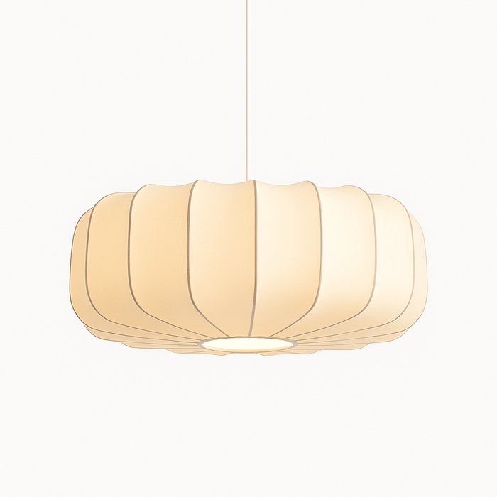 Japandi Textured Glass Pendant Light – Valma