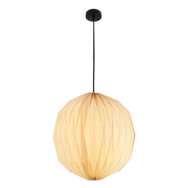 Japandi Honeycomb Paper Pendant Light - Vaughn